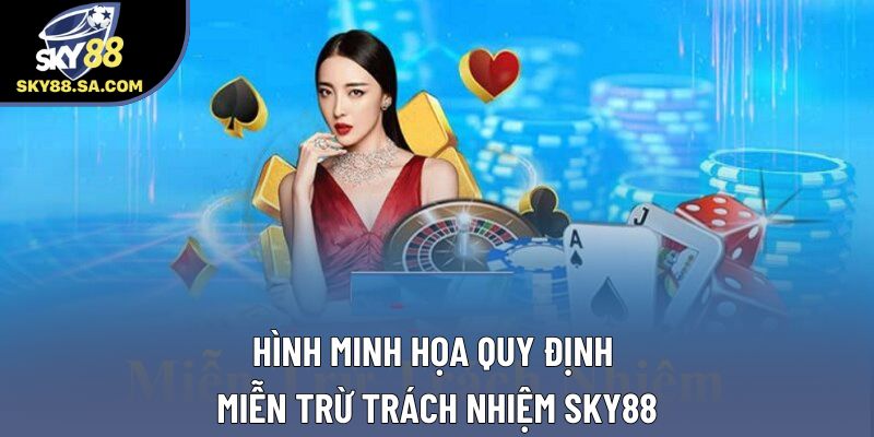 Hình minh họa quy định miễn trừ trách nhiệm Sky88